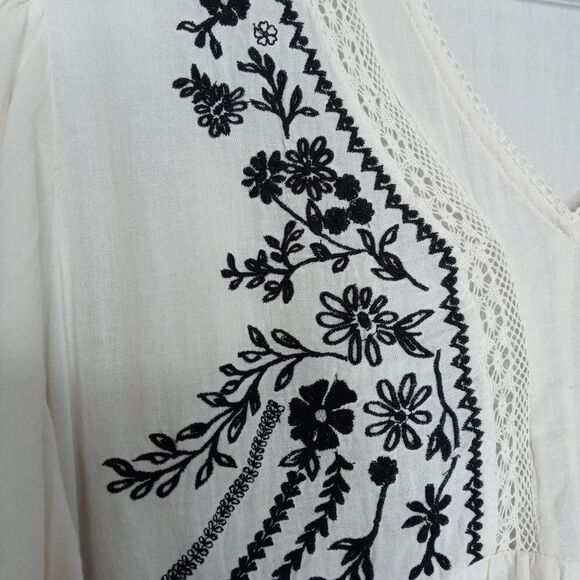 Cato Boho Embroidered Peplum Top - Picture 3 of 6